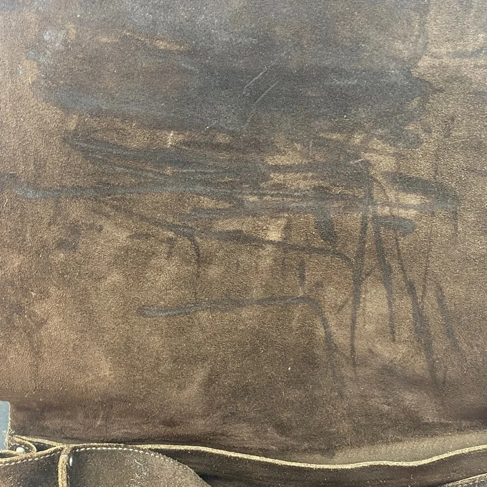 Banana Republic Brown Suede Messenger Bag